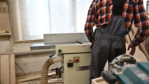 Working process in the carpentry workshop Stock Footage 132782799