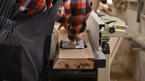 Working process in the carpentry workshop Stock Footage 132782834