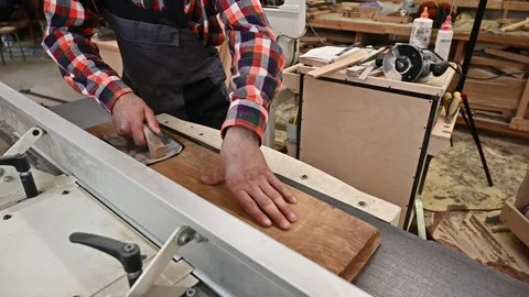Working process in the carpentry workshop Stock Footage 132782850