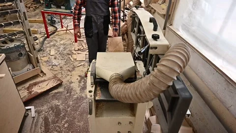 Working process in the carpentry workshop Stock Footage 132783493