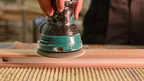 Working process in the carpentry workshop Stock Footage 132783687