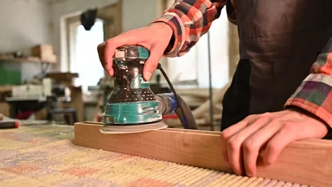 Working process in the carpentry workshop Stock Footage 132783761