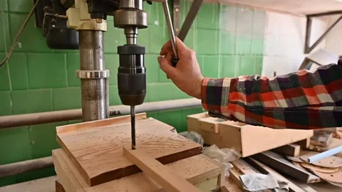 Working process in the carpentry workshop Stock Footage 132783808