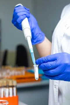 Working process close up in the lab Stock Photos