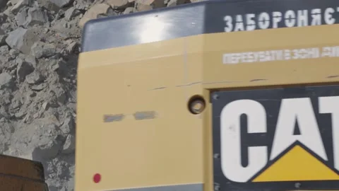 Working process of an excavator Video stock 130754952