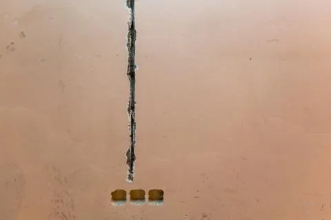 Working process to groove or wall chasing for electrical, internet cables and Stock Photos