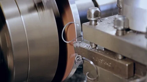 The working process on a lathe Video stock 72627560