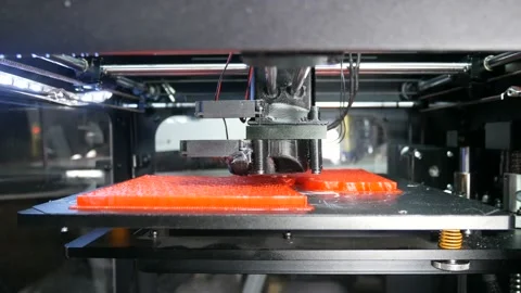 Working process of moder 3d printer 動画素材 89660124