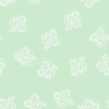 Working process optimize line seamless pattern Stockillustratie