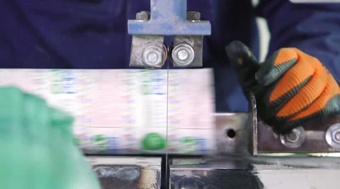 Working process in paper recycling factory Stock Footage 56541376