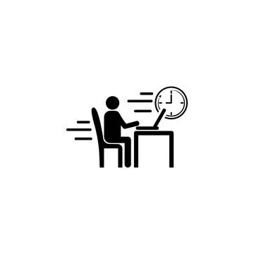 Working process speed icon. Element of speed icon for mobile concept and web Illustrazione stock