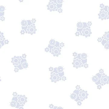 Working process time glyph seamless pattern イラスト素材