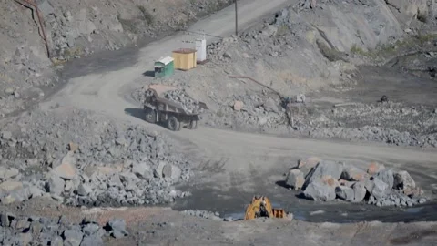 Working process of the truck Stock Footage 130668073