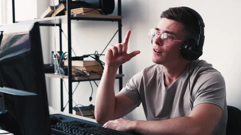 Working programmer creating software new idea loop Stock Footage 241412407