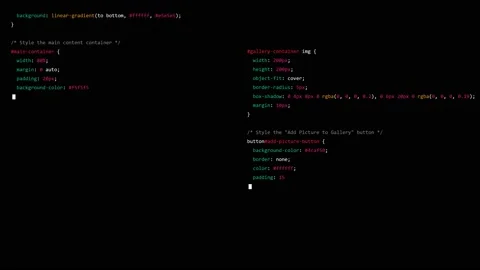 Working programming web template code css language on the black background Stock Footage 228887608