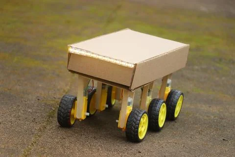 Working prototype of a robot car or a wifi car 스톡 사진