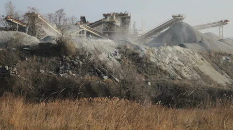 Working quarry in eastern Ukraine Stock Footage 43865987