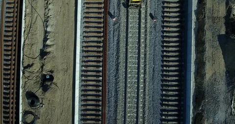 Working on the rail with a crampon Stock Footage 116662381