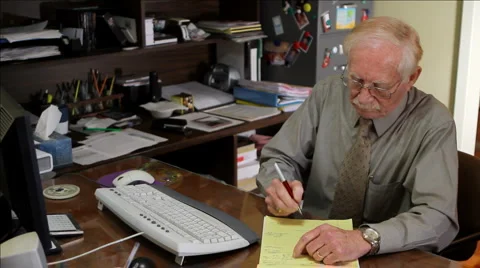 Working Retirement Stock Footage 1216029