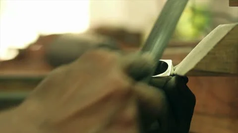 Working on a ring Stock Footage 8969389