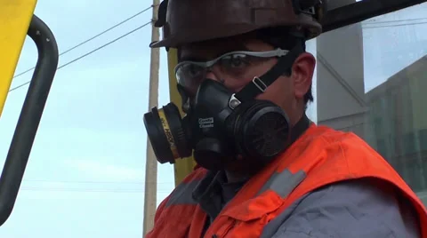 Working with safety equipment Stock Footage 34257513