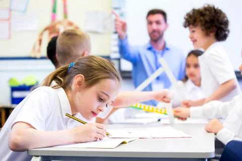 Working at School 스톡 사진