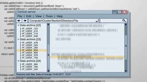 Working screen of abstract computer OS Stock Footage 75382650