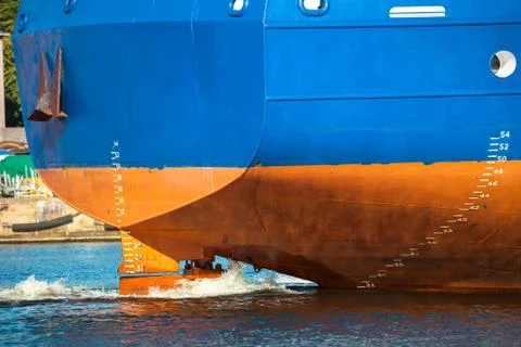 Working screw ship Stock Photos