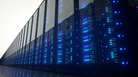 Working Servers. Looped Background 스톡 동영상 130524147