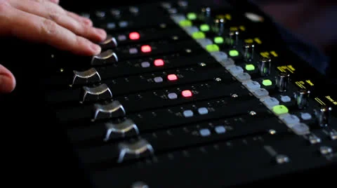 Working With Sound Mixer Stock-Footage 22957294