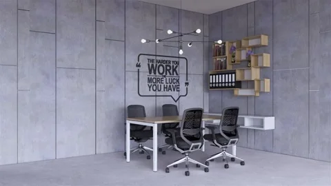 Working space area with industrial interior concept Stock Footage 246254795