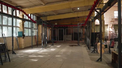 Working space in a factory without people Stock Footage 150982017