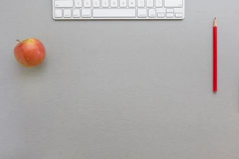 Working space in grey-red Stock Photos