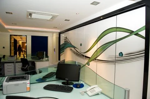 Working space office interior Stock Photos