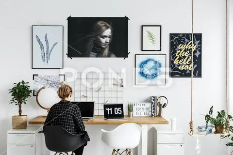 Working space for photographer Stock Photos