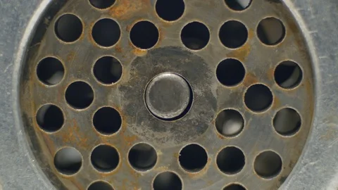 Working spiral in meat grinder. Close up Stock Footage 74968035