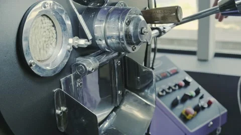 Working station for roasting coffee. Stock Footage 142012012