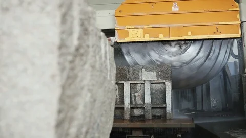 Working with stone granite Video stock 88090005