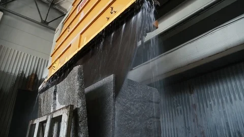 Working with stone granite Video stock 88090020