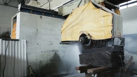 Working with stone granite Video stock 88090119