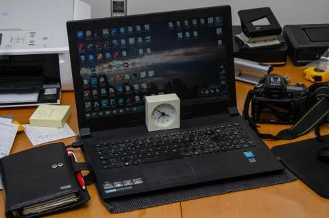 Working table Stock Photos