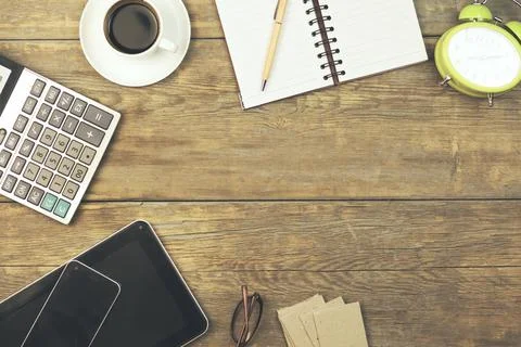 Working table Stock Photos