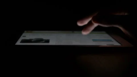 Working with tablet Stock Footage 61007393