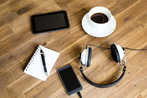 Working with the tablet Stock Photos