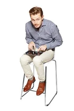 Working on a tablet Stock Photos