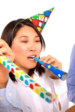 Working team celebrating Stock Photos