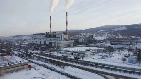  working thermal power plant 库存影片 161576334
