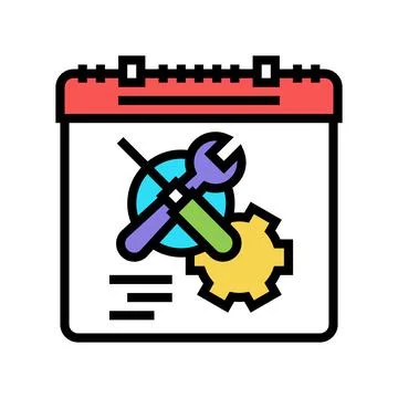 Working time optimize color icon vector illustration Stockillustratie