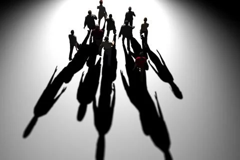 Working together concept 3d render イラスト素材