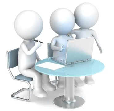 Working together. Stock Illustration